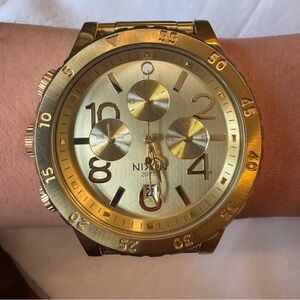 Nixon The 48-20 Gold-Tone Chronograph Watch